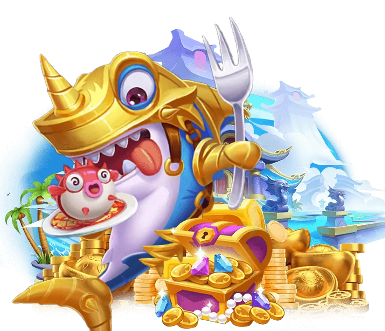 Game Thần Tài Bắn Cá với cá vàng và rương kho báu